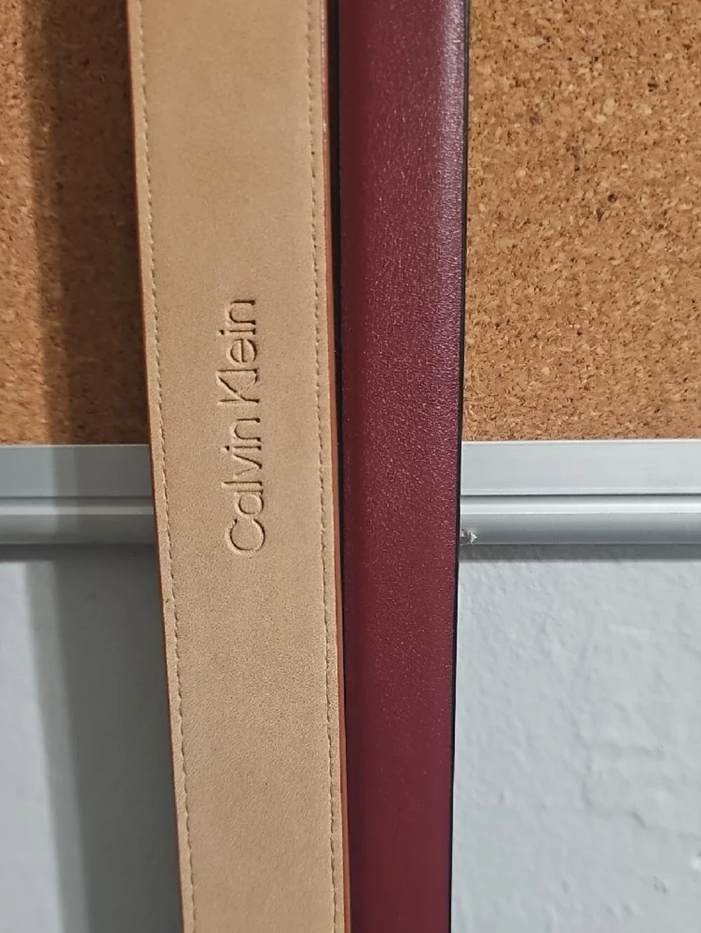 Calvin Klein Reversible Black/Burgundy & Brown Women's Belts